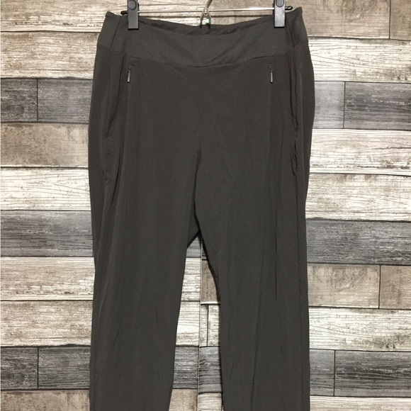 Athleta Pull On Joggers Women’s 10 Gray (Inseam 27) Lightweight Zip Pockets - Picture 5 of 9